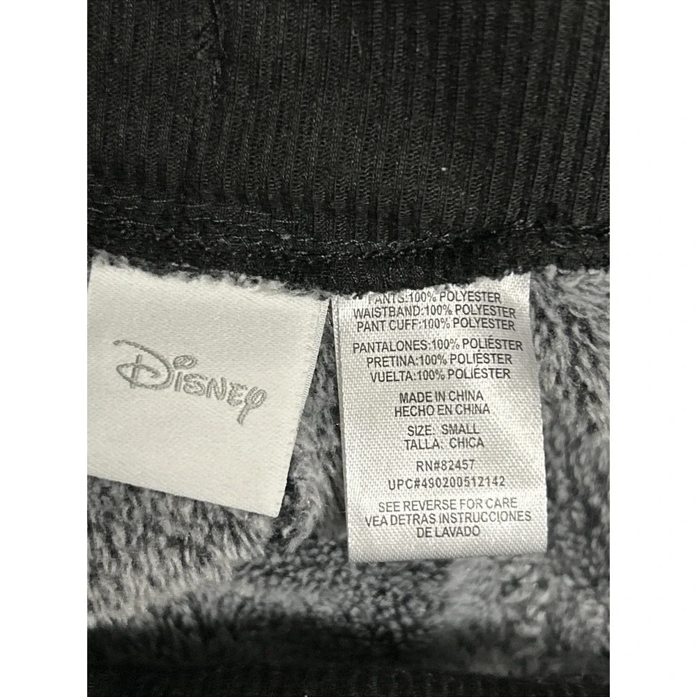 Womens Small Mickey Mouse‎ Jogger Pajama Lounge Pants Fleece Gray Pockets SOFT - Picture 10 of 11
